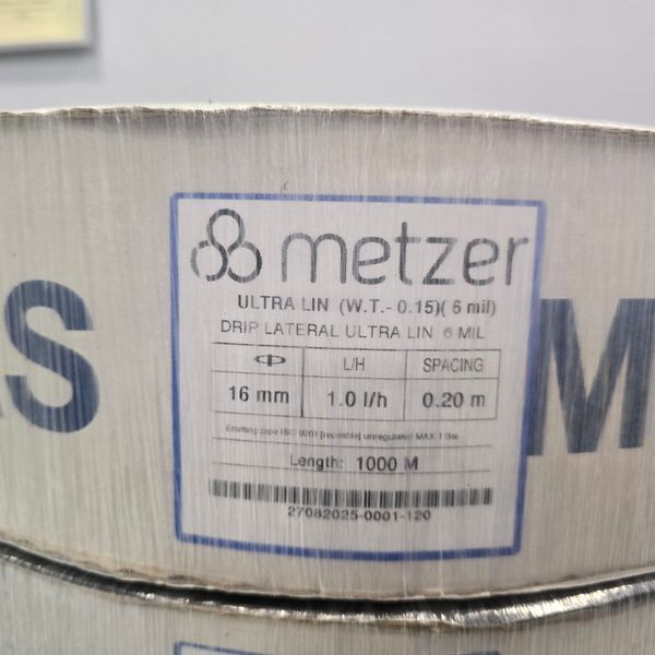 Крапельна стрічка Metzer 6mil, відстань 20см 1000м 248 фото